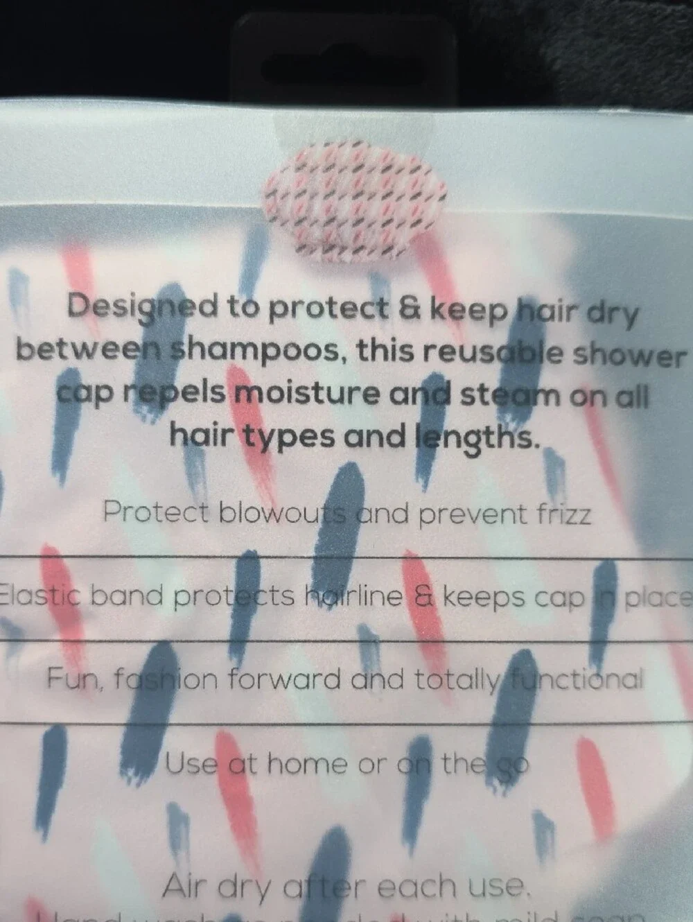 Bundle Of 3 Beauty Products ~ 2 Shower Caps And 4 Piece Wrist Wash Band Set